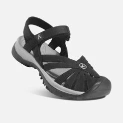 Women's Keen Rose Sandal - Black/Neutral Gray - Regular (B) -BROOKS Sales Shop 1008783 right