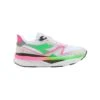 Diadora Women's Atomo V7000 Running Shoe - White/Green Fluo/Pink Fluo -BROOKS Sales Shop 101.179068 D0250 00 HR