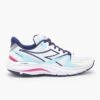 Diadora Women's Mythos Blushield Vortice 8 Running Shoe - White/Blueprint- Regular (B) -BROOKS Sales Shop 101.179080 C4127 00 HR