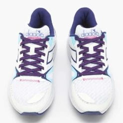 Diadora Women's Mythos Blushield Vortice 8 Running Shoe - White/Blueprint- Regular (B) -BROOKS Sales Shop 101.179080 C4127 50 HR