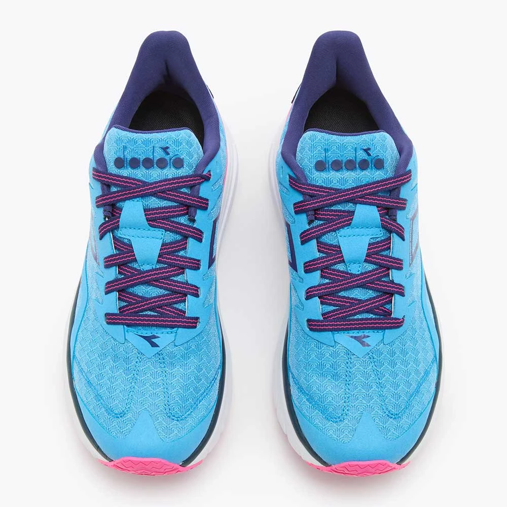 Diadora Women's Nucleo Running Shoe - Bonnie Blue/Pink Fluo - Regular (B) 4 Diadora Women's Nucleo Running Shoe - Bonnie Blue/Pink Fluo - Regular (B) - Image 2