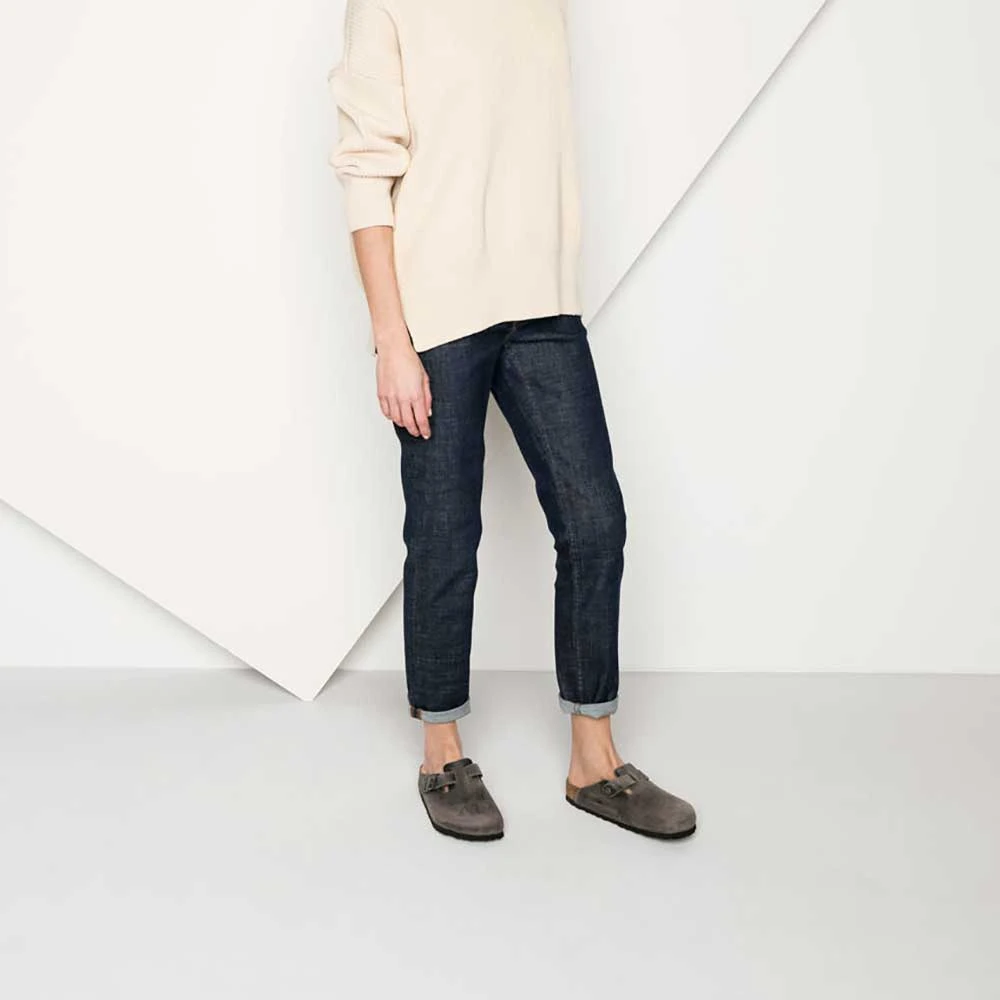 Birkenstock Women's Boston SFB Oiled Leather - Iron - Regular 7 Birkenstock Women's Boston SFB Oiled Leather - Iron - Regular - Image 5