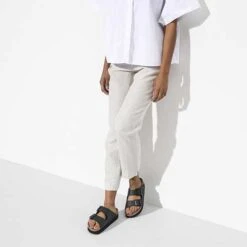 Birkenstock Arizona Platform Vegan - Birko Flor Black- Medium/Narrow -BROOKS Sales Shop 1018520 f look f