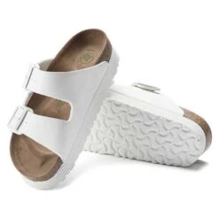 Birkenstock Arizona Platform Vegan - White- Medium/Narrow -BROOKS Sales Shop 1018581 sole