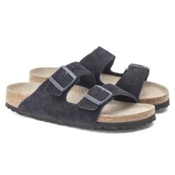 Birkenstock Arizona Suede Soft Footbed -Midnight- Medium/Narrow -BROOKS Sales Shop 1020716 pair