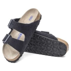 Birkenstock Arizona Suede Soft Footbed -Midnight- Medium/Narrow -BROOKS Sales Shop 1020716 sole