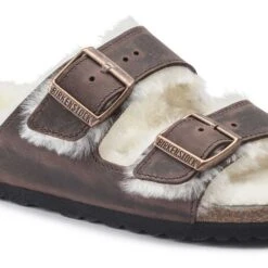 Birkenstock Arizona Shearling Sandal - Habana Natural- Medium/Narrow -BROOKS Sales Shop 1021049 detail 1