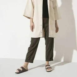 Birkenstock Arizona Shearling Sandal - Habana Natural- Medium/Narrow -BROOKS Sales Shop 1021049 f look f