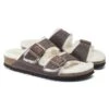 Birkenstock Arizona Shearling Sandal - Habana Natural- Medium/Narrow -BROOKS Sales Shop 1021049 pair
