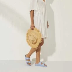 Birkenstock Arizona EVA Sandals - Dusty Blue- Medium/Narrow -BROOKS Sales Shop 1022308 f look f