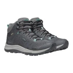 Keen Women's Terradora II Mid Waterproof Hiking Boot - Magnet/Ocean Wave - Regular (B) -BROOKS Sales Shop 1022353 PLA large