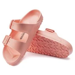 Birkenstock Arizona EVA Sandal - Coral Peach- Medium/Narrow -BROOKS Sales Shop 1022367 sole
