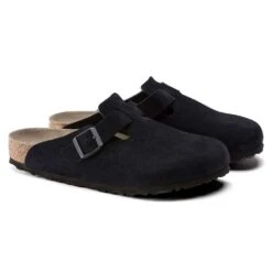 Birkenstock Women's Boston Soft Footbed - Midnight - Regular 8 Birkenstock Women's Boston Soft Footbed - Midnight - Regular -BROOKS Sales Shop 1023865 pair