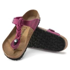 Birkenstock Women's Gizeh Braid Sandal- Festival Fuchsia- Regular/Wide -BROOKS Sales Shop 1023991 sole