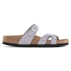 Birkenstock Women's Franca Nubuck Sandal- Purple Fog- Regular/Wide -BROOKS Sales Shop 1024209 side