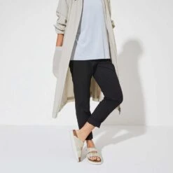 Birkenstock Women's Arizona Platform Sandal- Watercolor Pink- Medium/Narrow -BROOKS Sales Shop 1024597 f look f