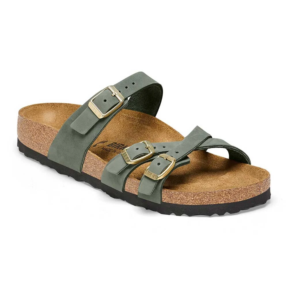 Birkenstock Women's Franca Nubuck Sandal - Thyme - Regular/Wide 3 Birkenstock Women's Franca Nubuck Sandal - Thyme - Regular/Wide