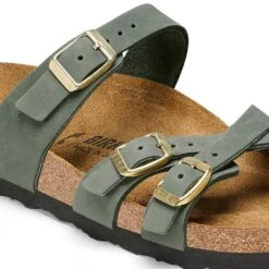 Birkenstock Women's Franca Nubuck Sandal - Thyme - Regular/Wide 12 Birkenstock Women's Franca Nubuck Sandal - Thyme - Regular/Wide -BROOKS Sales Shop 1025725 detail 1
