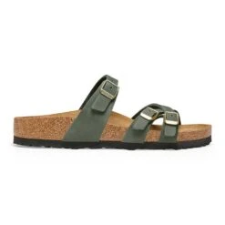 Birkenstock Women's Franca Nubuck Sandal - Thyme - Regular/Wide 11 Birkenstock Women's Franca Nubuck Sandal - Thyme - Regular/Wide -BROOKS Sales Shop 1025725 side