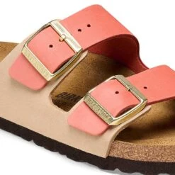 Birkenstock Women's Arizona Nubuck Sandal - Mars/Sandcastle - Regular (B) -BROOKS Sales Shop 1025757 detail 1