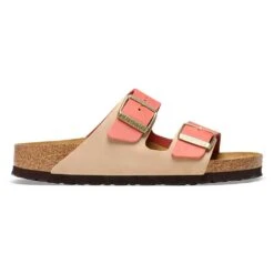 Birkenstock Women's Arizona Nubuck Sandal - Mars/Sandcastle - Regular (B) -BROOKS Sales Shop 1025757 side