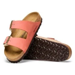 Birkenstock Women's Arizona Nubuck Sandal - Mars/Sandcastle - Regular (B) -BROOKS Sales Shop 1025757 sole
