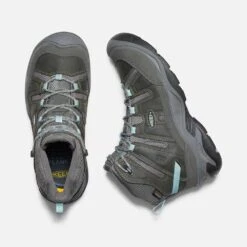 Keen Women's Circadia Mid WP Hiking Boot - Steel Grey/Cloud Blue - Regular (B) -BROOKS Sales Shop 1026763 PLD PDP 1