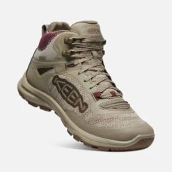 Keen Women's Terradora Flex Mid WP Hiking Boot - Plaza Taupe/Windsor Wine - Regular (B) 11 Keen Women's Terradora Flex Mid WP Hiking Boot - Plaza Taupe/Windsor Wine - Regular (B) -BROOKS Sales Shop 1026878 3Q PDP