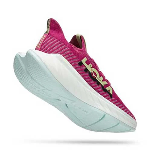 Hoka Women's Carbon X 3 Running Shoe- Festival Fuchsia/Black- Regular (B) 4 Hoka Women's Carbon X 3 Running Shoe- Festival Fuchsia/Black- Regular (B) - Image 3