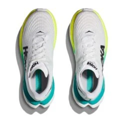 Hoka Women's Mach 5 Running Shoe - White/Blue Glass - Regular (B) -BROOKS Sales Shop 1127894 WBGL 2