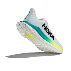 Hoka Women's Mach 5 Running Shoe - White/Blue Glass - Regular (B) -BROOKS Sales Shop 1127894 WBGL 4