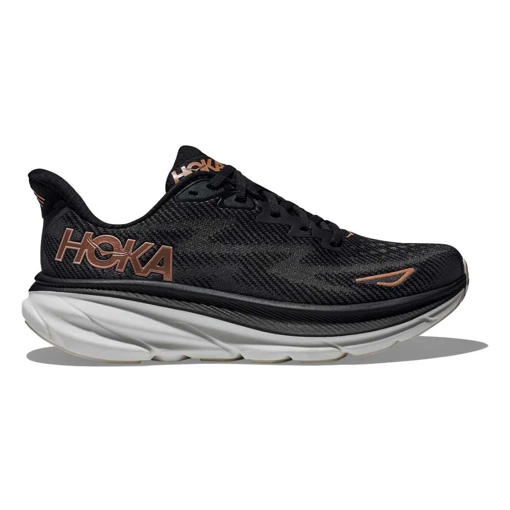 Hoka Women's Clifton 9 Running Shoe - Black/Rose Gold - Regular (B) 3 Hoka Women's Clifton 9 Running Shoe - Black/Rose Gold - Regular (B)