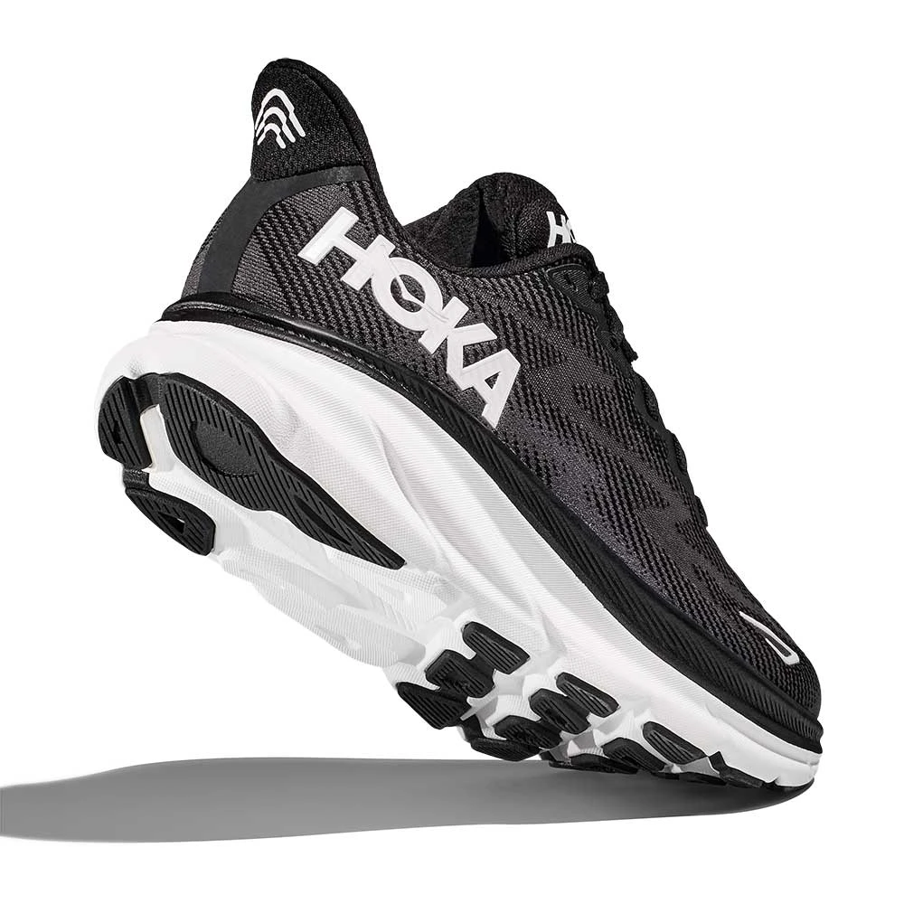 Hoka Women's Clifton 9 Running Shoe - Black/White - Wide (D) 7 Hoka Women's Clifton 9 Running Shoe - Black/White - Wide (D) - Image 5