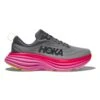 Hoka Women's Bondi 8 Running Shoe- Castlerock/Strawberry- Regular (B) -BROOKS Sales Shop 1127952 CSRW 1