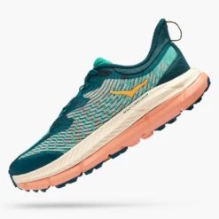 Hoka Women's Mafate Speed 4 Trail Shoe - DeepTeal/Water Garden - Regular (B) -BROOKS Sales Shop 1131056 DTWGR 4