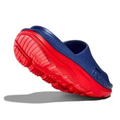 Hoka Unisex Ora Recovery Slide 3 - Bellwether Blue/Red Alert - Regular (D) -BROOKS Sales Shop 1135061 BBRA 4
