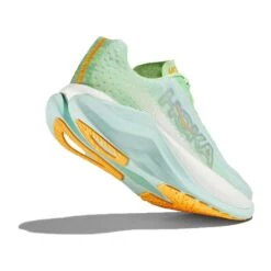Hoka Women's Mach X Running Shoe - Lime Glow/Sunlit Ocean - Regular (B) -BROOKS Sales Shop 1141451 LGSO 4