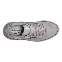 BROOKS Women's Addiction Walker Suede Walking Shoe - Alloy/Oyster/Peach- Regular (B) -BROOKS Sales Shop 120308 007 O Addiction Walker Suede
