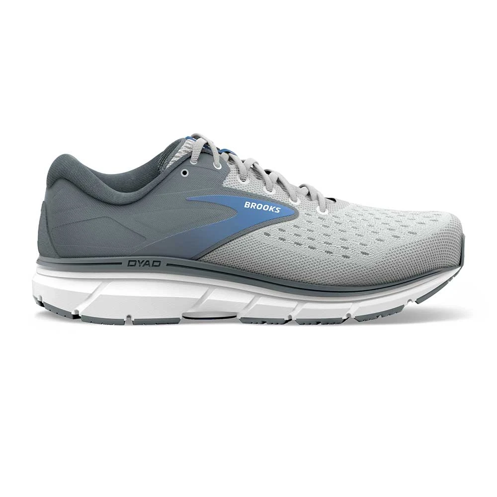 BROOKS Women's Dyad 11 Running Shoe - Grey/White/Blue - Extra Wide (2E) 3 BROOKS Women's Dyad 11 Running Shoe - Grey/White/Blue - Extra Wide (2E)