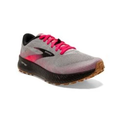 BROOKS Women's Catamount Trail Running Shoe - Alloy/Pink/Black - Regular (B) -BROOKS Sales Shop 120339 098 A Catamount