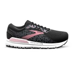 BROOKS Women's Addiction GTS 15 Running Shoe- Black/Ebony/Mauvewood- Extra Wide (2E)