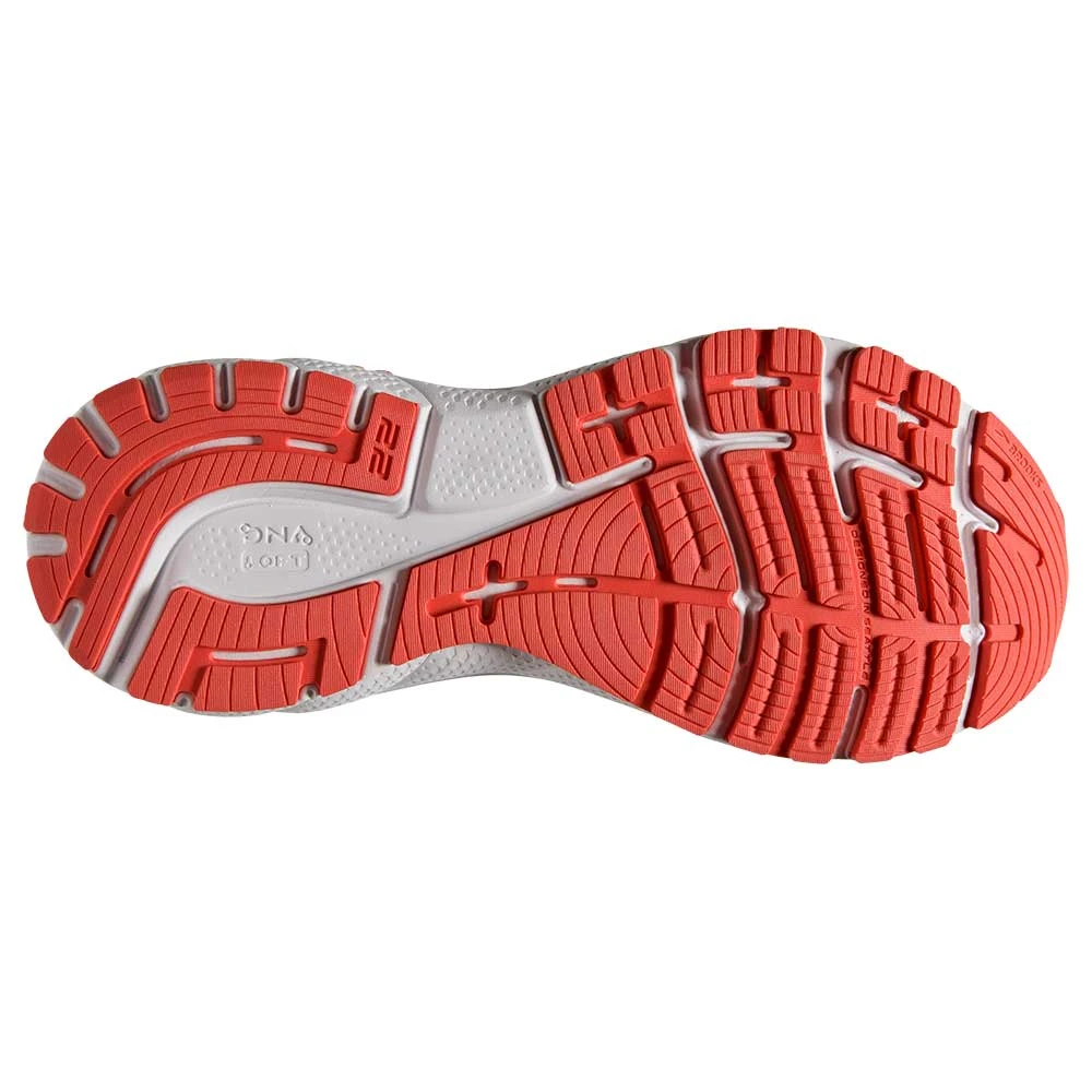 BROOKS Women's Adrenaline GTS 22 Running Shoe- Coral/Latigo Bay/White- Regular (B) 8 BROOKS Women's Adrenaline GTS 22 Running Shoe- Coral/Latigo Bay/White- Regular (B) - Image 6