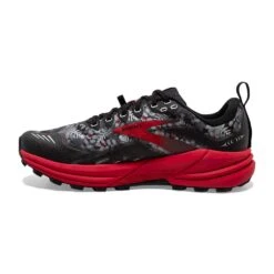 BROOKS Women's Cascadia 16 Trail Shoe - Black/Grey/Red- Regular (B) -BROOKS Sales Shop 120363 008 M Cascadia 16