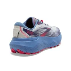 BROOKS Women's Caldera 6 Trail Running Shoe- Oyster/Blissful Blue/Pink - Regular (B) -BROOKS Sales Shop 120366 093 H Caldera 6