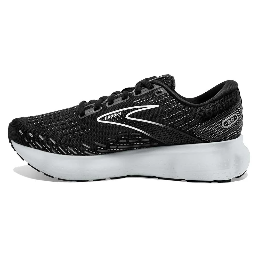 BROOKS Women's Glycerin 20 Running Shoe - Black/White/Alloy - Regular (B) 5 BROOKS Women's Glycerin 20 Running Shoe - Black/White/Alloy - Regular (B) - Image 3