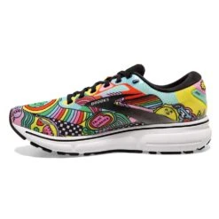BROOKS Women's Ghost 15 Run Proud Running Shoe- Black/White/Multi- Regular (B) -BROOKS Sales Shop 120380 058 M Ghost 15