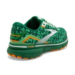 BROOKS Women's Ghost 15 Run Lucky - Green/White/Orange- Regular (B) -BROOKS Sales Shop 120380 371 H Ghost 15