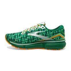 BROOKS Women's Ghost 15 Run Lucky - Green/White/Orange- Regular (B) -BROOKS Sales Shop 120380 371 M Ghost 15