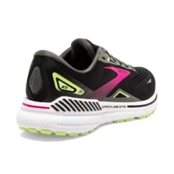 BROOKS Women's Adrenaline GTS 23 Running Shoe - Black/Gunmetal/Sharp Green- Wide (D) -BROOKS Sales Shop 120381 037 H Adrenaline GTS 23