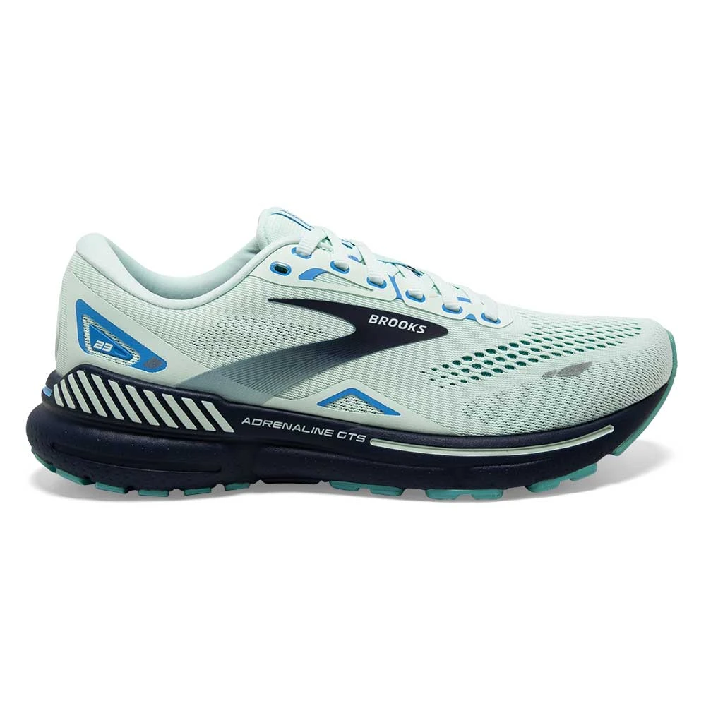 BROOKS Women's Adrenaline GTS 23 Running Shoe - Blue Glass/Nile Blue/Marina- Wide (D) 3 BROOKS Women's Adrenaline GTS 23 Running Shoe - Blue Glass/Nile Blue/Marina- Wide (D)